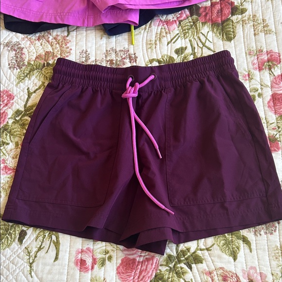 Lou & Grey Women's Athletic Shorts in Navy, Pink, Black, and Burgundy - Picture 6 of 8
